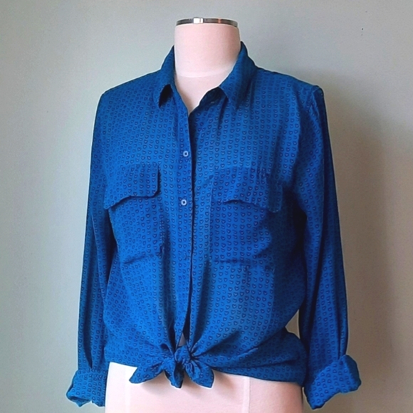 Banana Republic heart print shirt - Picture 1 of 5